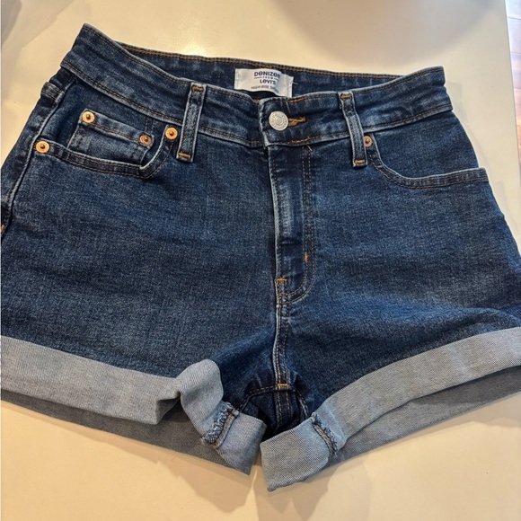 Denizen from Levi's Dark Blue Jean Shorts - Picture 1 of 6